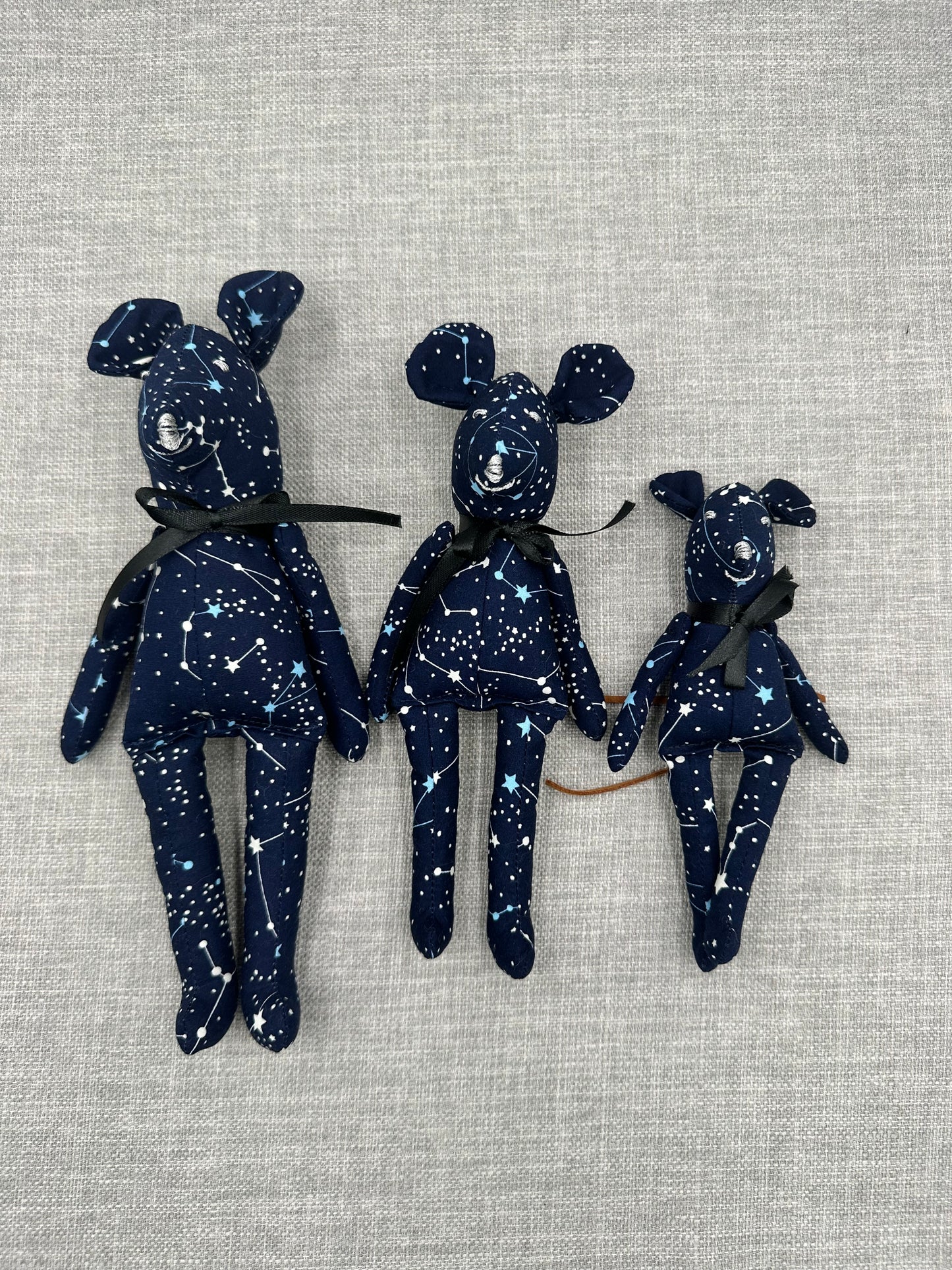 Starry Constellation Mouse – Handmade Celestial Art Doll