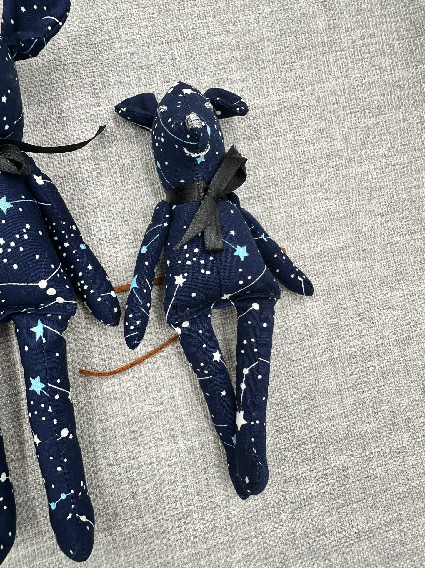 Starry Constellation Mouse – Handmade Celestial Art Doll