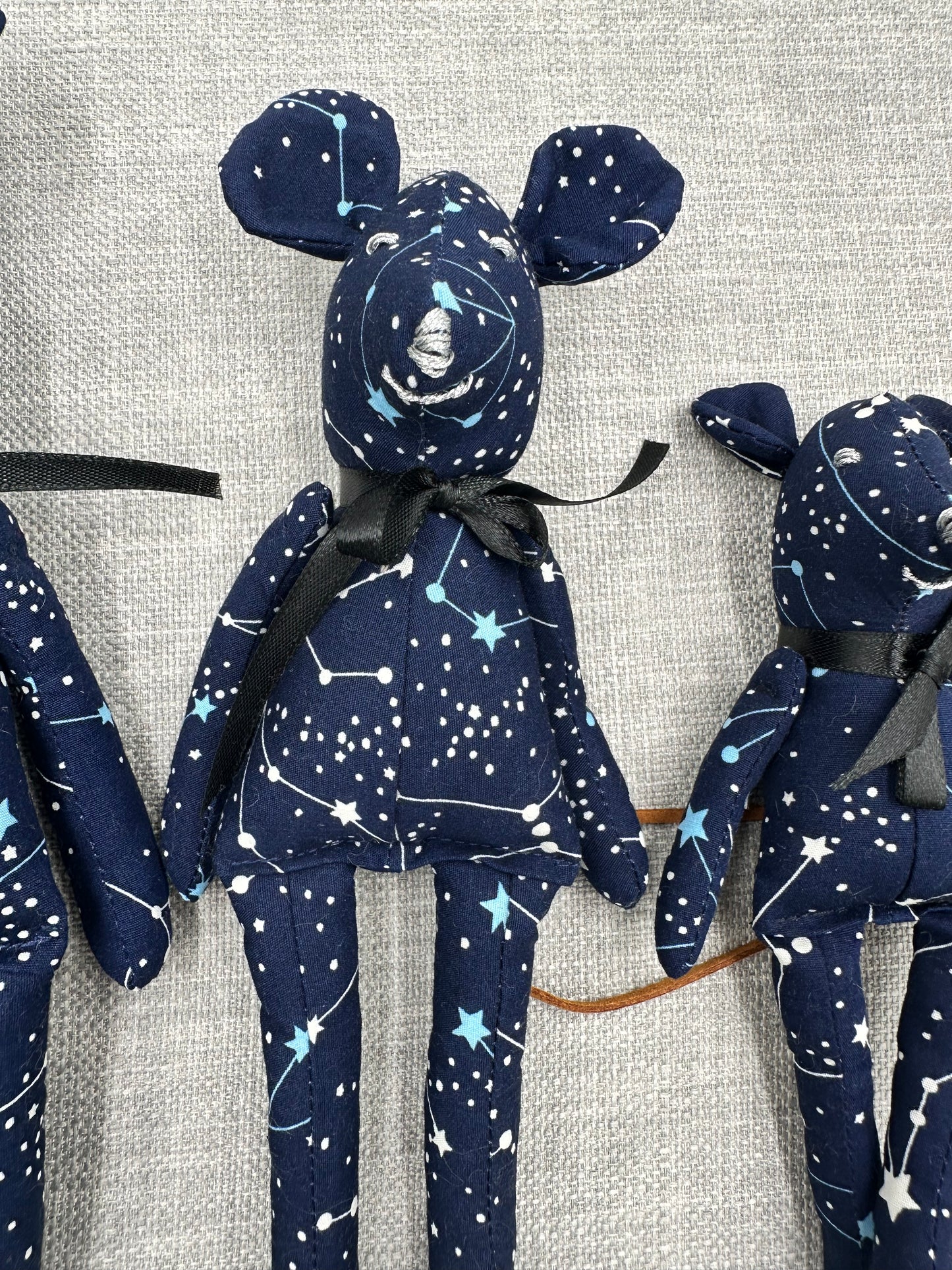 Starry Constellation Mouse – Handmade Celestial Art Doll