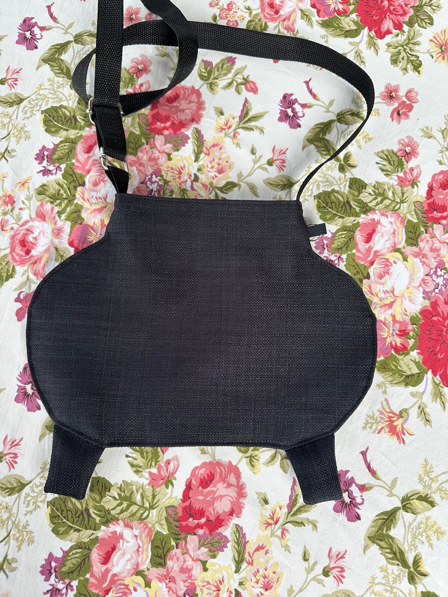 Small Black Cauldron Bag / Crossbody Purse